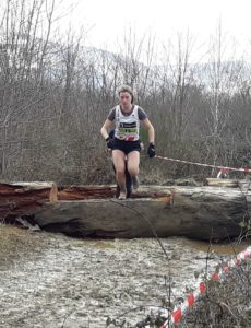 Mathilde Bastoul au quart de finale des championnats de France de cross 2019 à Saint-Girons