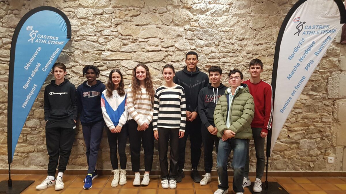 Les jeunes récompensés à l'Assemblée Générale du Castres Athlétisme