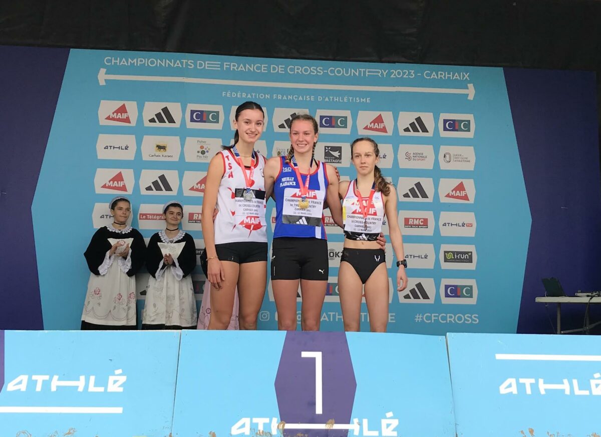 Valentine Bastide vice-championne de France de cross 2023 à Carhaix