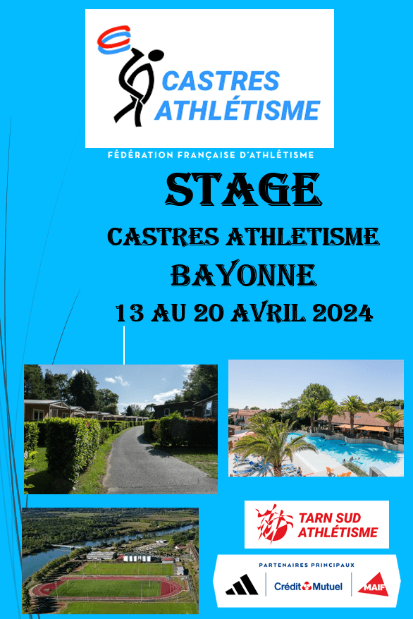 STAGE DE PAQUES DU CASTRES ATHLETISME